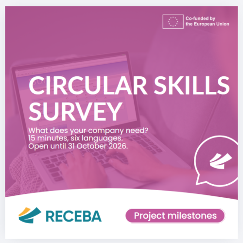 RECEBA opens a survey on circular economy skills needs